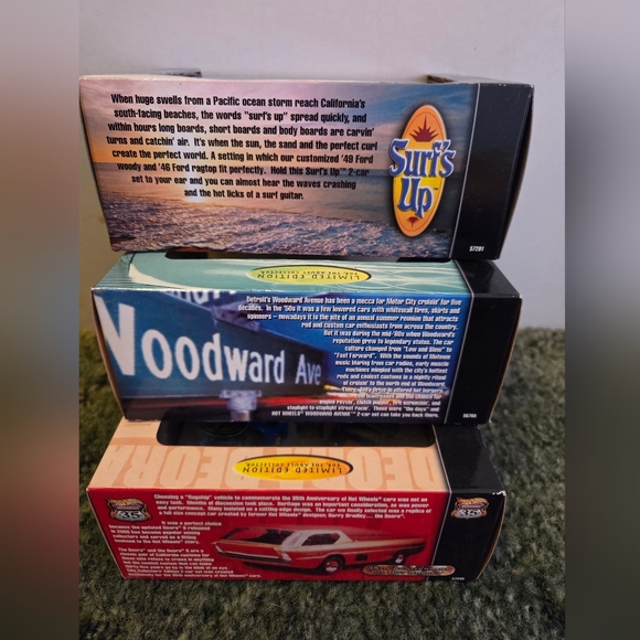 Lot Of Three Hot Wheels Limited Edition For The Adult Collector - NEW - Picture 2 of 6